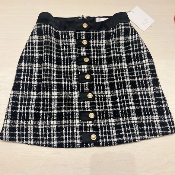 NWT Rachel Parcell tweed mini skirt - Picture 2 of 4